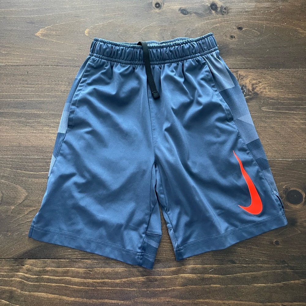 Nike Kids Shorts Set - Blue, Gray, White - Picture 3 of 8